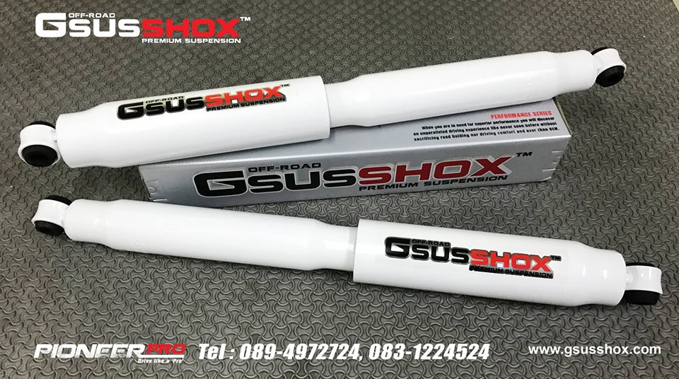 สายบรรทุกหนัก เสริมแหนบ มาทางนี้โช้คอัพน้ำมัน รถกระบะ GSUSSHOX (Series3) รุ่น SUPER SHOCK
- เป็นโช้คอัพระบบน้ำมัน Twintube มีขนาดกระบอกและแกนลูกสูบที่ใหญ่กว่าโช้คอัพที่มากับรถมาตรฐานทั่วไป- ช่วยเพิ่มสมรรถนะในการขับขี่ ทำให้ทุกการเดินทางของคุณเป็นไปอย่างมีประสิทธิภาพ ขับเคลื่อนได้อย่างนุ่มนวลและปลอดภัย- ออกแบบสำหรับรถปิคอัพ รถเสริมแหนบ รถบรรทุก
