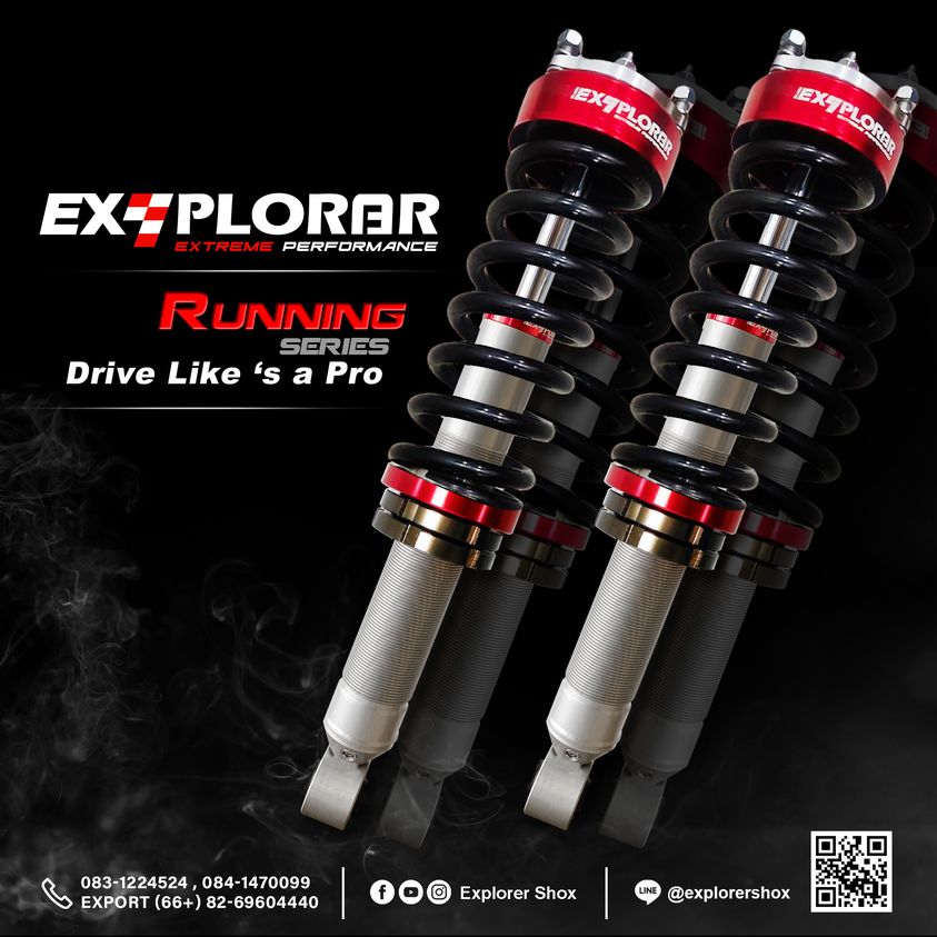 ของแต่งหล่อ....แกร่งทุกสนาม‼‼‼R U N N I N G Series #EXPLORAR #Explorershox
#RunningSeries#Pioneerpro #Explorar #ExplorarShox #โช๊คอัพExplorar #EXPLORER #Explorershox#Monotube #แต่งรถ #แต่งช่วงล่าง #โช๊คอัพ
