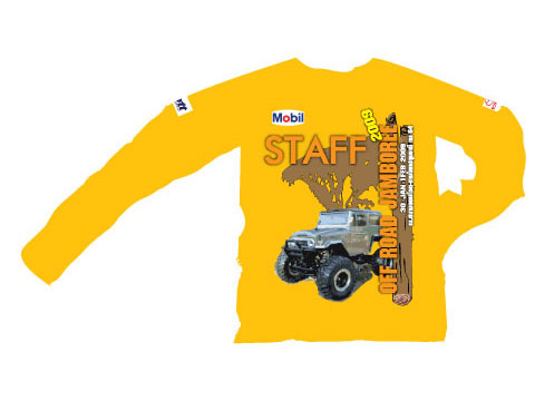 T-Shirt [STAFF] สีเหลือง แขนยาว