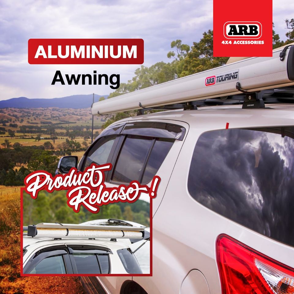 Aluminum Awning กันสาดติดรถยนต์แบบอลูมิเนียม ขนาด 2500 x 2500
