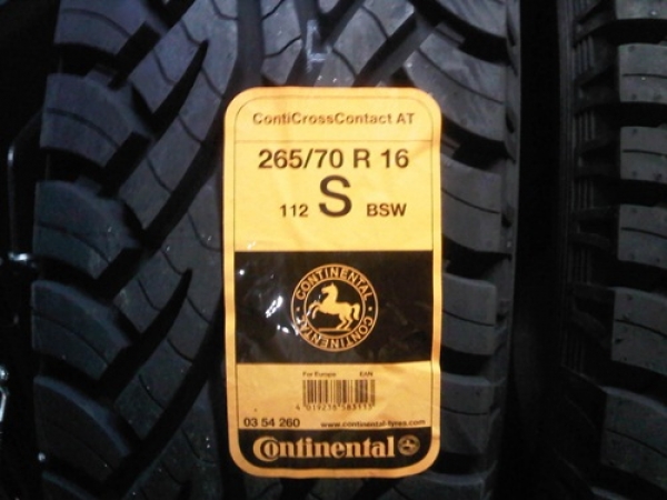 -ยางใหม่ Continental ขนาด 265-70 R16 AT ปี 13 ชุดล่ะ 16000 บาท สนใจติดต่อมาครับ  086-6163058

