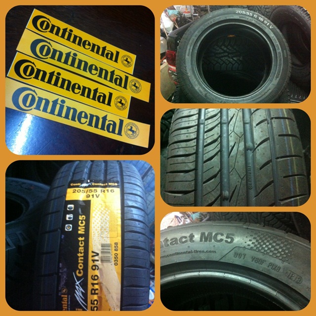 Continental รุ่น Conti Max Contact Mc5 ขนาด 205-55 R16 ปี 13 ชุดละ 9900 บาท


