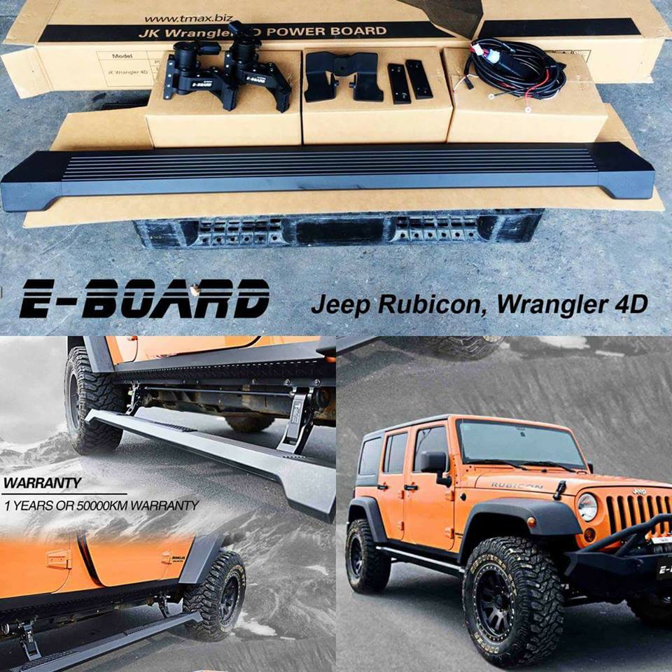 E Board Power step สำหรับ Jeep Rubicon, Wrangler 4D
