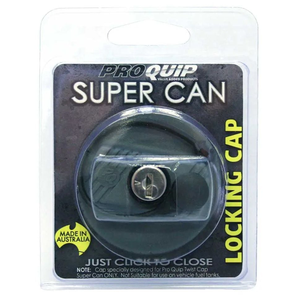 #PROQUIPSuper Can Twist Cap Lockable #ฝาปิดถังน้ำมัน แบบล็อคได้  ราคา 900.-
- สีเทา ( PN:0987 )สำหรับถังน้ำมันรุ่น- Pro Quip Super Cans
