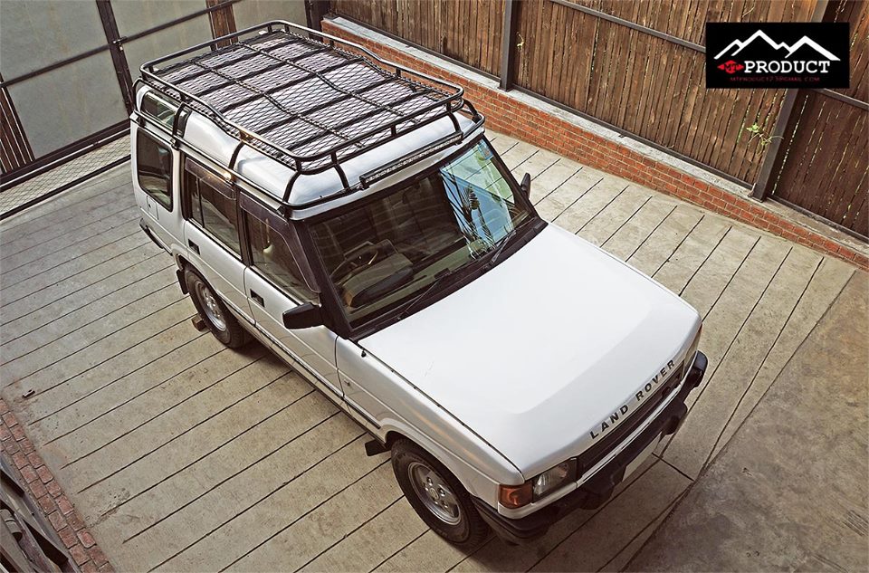 
	Land Rover Discovery Roof Racks
	แร๊คหลังคาแบบเต็ม สำหรับ Discovery
	แข็งแรง ทนทาน ใช้งานแบกขนได้จริง
	ด้วยประสบการณ์ จากการเดินทางที่ยาวไกล
