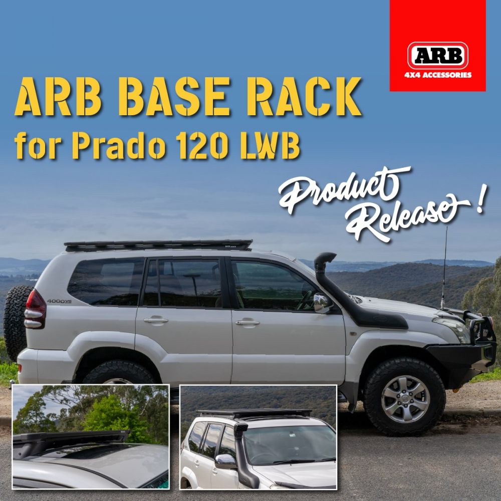 ARB BASE RACK สำหรับ Toyota Prado120 LWBสินค้าพร้อมวางจำหน่ายแล้ว
