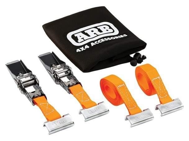 #ARB ACCESSORIES BASE RACKRATCHET STRAP 3M (Pair)
อุปกรณ์เสริมช่วยในการรัดสิ่งของบน BASE RACK• สายรัดโพลีเอสเตอร์• ขนาด 3 ม. x 25 มม.• สำหรับใช้กับ BASE RACK โดยไม่ต้องใช้จุดผูกเพิ่มเติม • รับน้ำหนักได้ 200 kg. 
