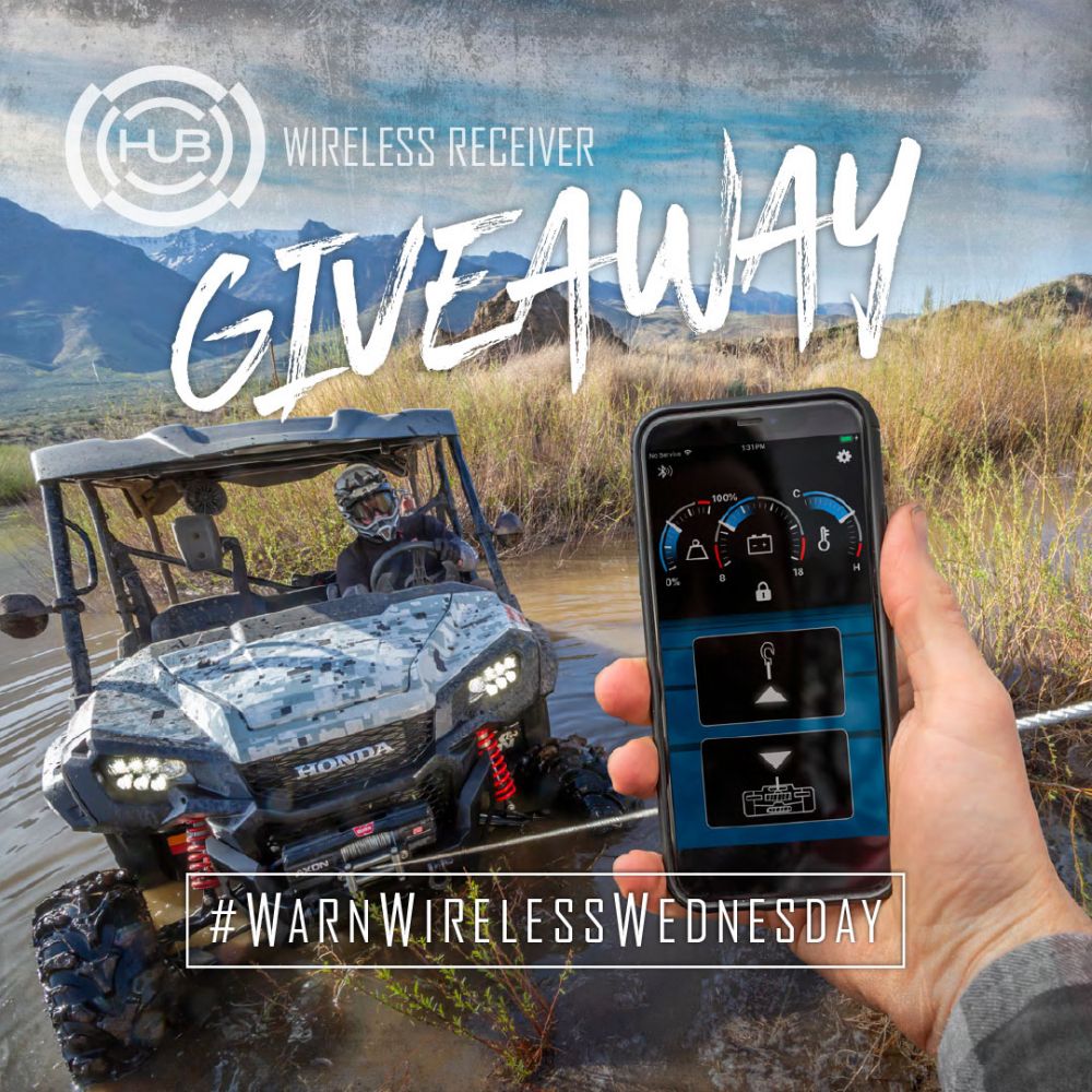 It&#39;s giveaway time again! We&#39;ll be giving away a WARN HUB Receiver to a randomly selected person who leaves the hashtag #WarnWirelessWednesday in the comments section. If you win, we&#39;ll mention you in the comments and ask you to send us a message, then send you the HUB Receiver of your choice. (HUB works with most contactor equipped truck and powersports winches, excluding วินซ์ ZEON Platinum) The contest takes place here and on our Instagram page, too but it&#39;s one winner a day between the two platforms so please, only enter once on either page. We’ll announce the winner sometime around 4:00pm Pacific time.
