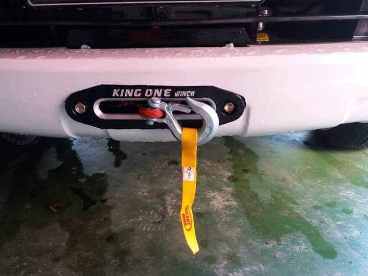 Kingone Winch 9500 with synthetic กับ Toyota Fortuner  คันเก่ง
