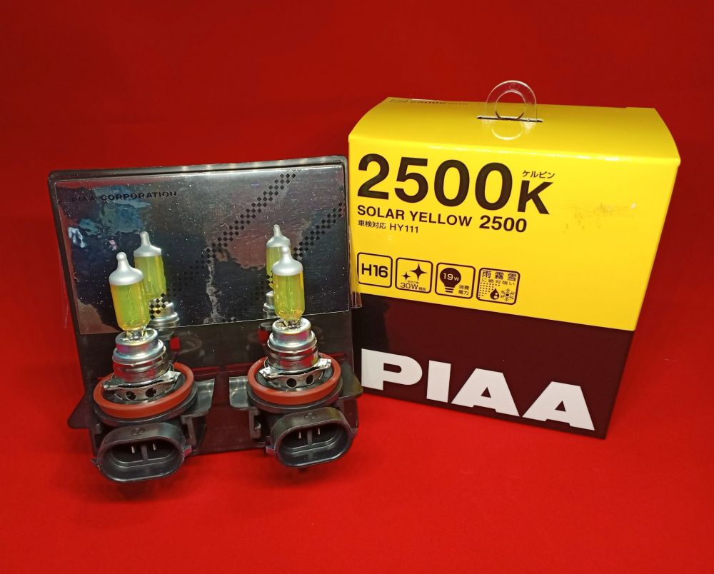 #PIAA #หลอดไฟหลอดไฟ PIAA 2500KSOLAR YELLOE 2500H16 12V / 19Wแสงสีเหลือง : HY111ราคา 1,990 ฿
