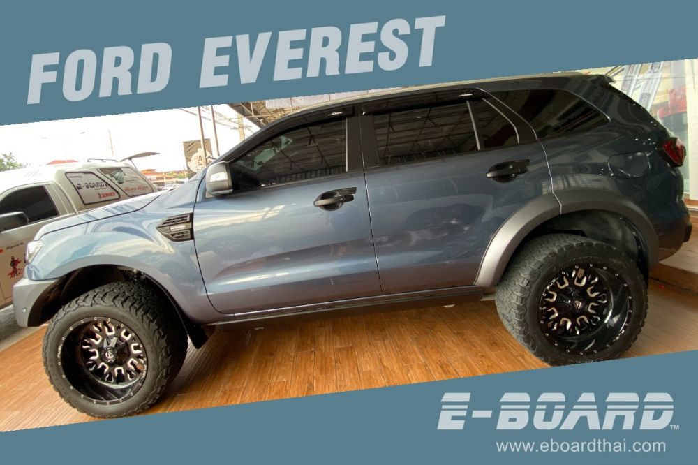 บันไดข้างสไลด์อัจฉริยะ E-BOARD
สำหรับ Ford Everest
ขึ้น ลงง่าย เพียงแค่เปิด-ปิดประตู
