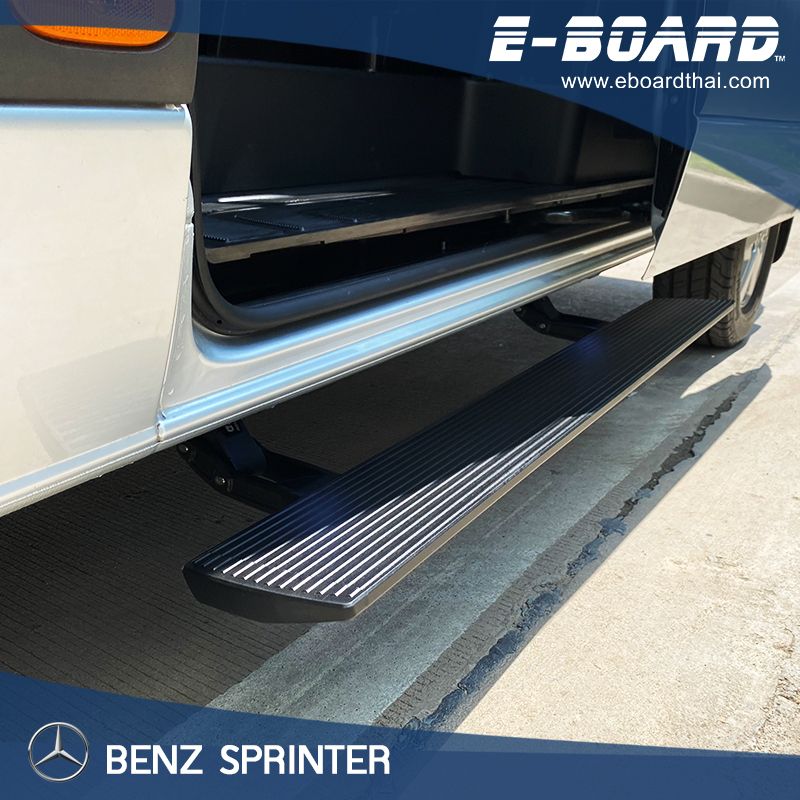Benz Sprinter
- แผ่นบันได ออกแบบจากวัสดุอลูมิเนียม สามารถรับน้ำหนักได้จุกๆ เลย 300 กิโลกรัม
-มีระบบ Double Motor มอเตอร์คู่ มอเตอร์จพทำงานพร้อมกันทั้งด้านหน้าและด้านหลัง
-มีระบบ Safety ที่อะจฉริยะ หยุดการทำงานทันทีโดยไม่หนีบขา
-มอเตอร์มีซีล 2 ชั้น กันน้ำ กันฝุ่น ลุยโคลนได้
-ผ่านการรับรองมาตรฐาน IP68
-รับประกัน 2 ปี พร้อมช่างเซอร์วิสที่ชำนาญการ
