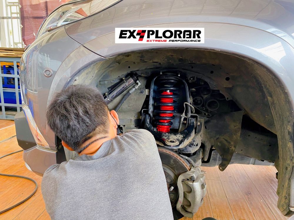 อัพเกรด Mitsubishi Pajero Sport  #EXPLORAR#ST8 ERIES ซับแทงค์ ปรับ8 ระดับ ขับนิ่ง โค้งมั่นใจ กี่หลุม กี่เนิน ก็ผ่าน‼‼
