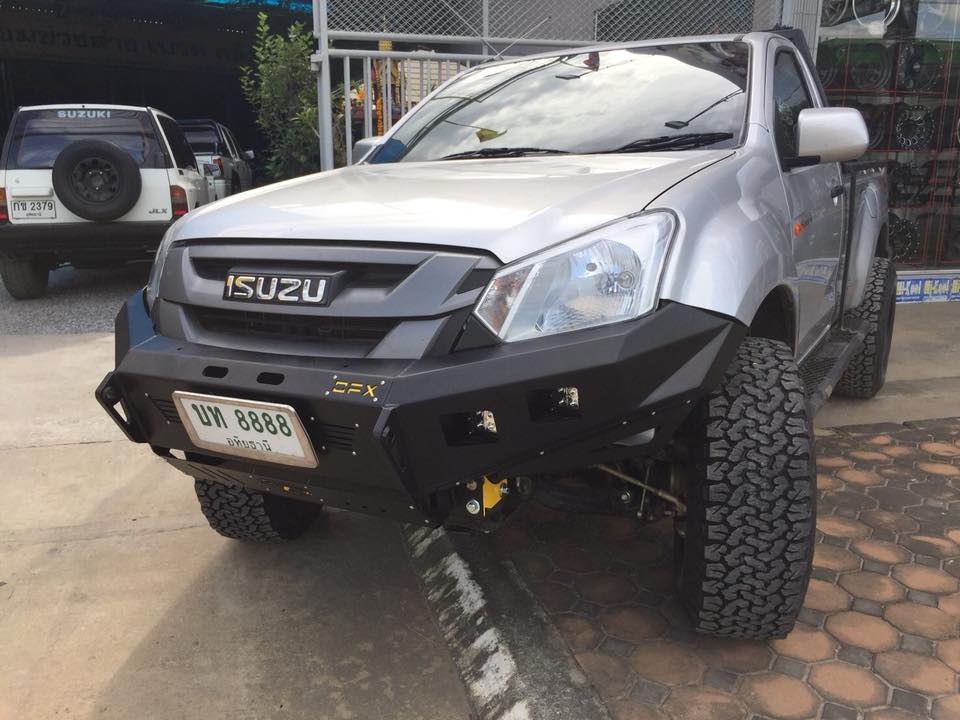 กันชนหน้า Offroad X รุ่น Racewolf บนรถ Isuzu Dmax2015+ กระบะตอนเดียว ราคา 24,800 บาท หล่อ เท่ แข็งแรง...
