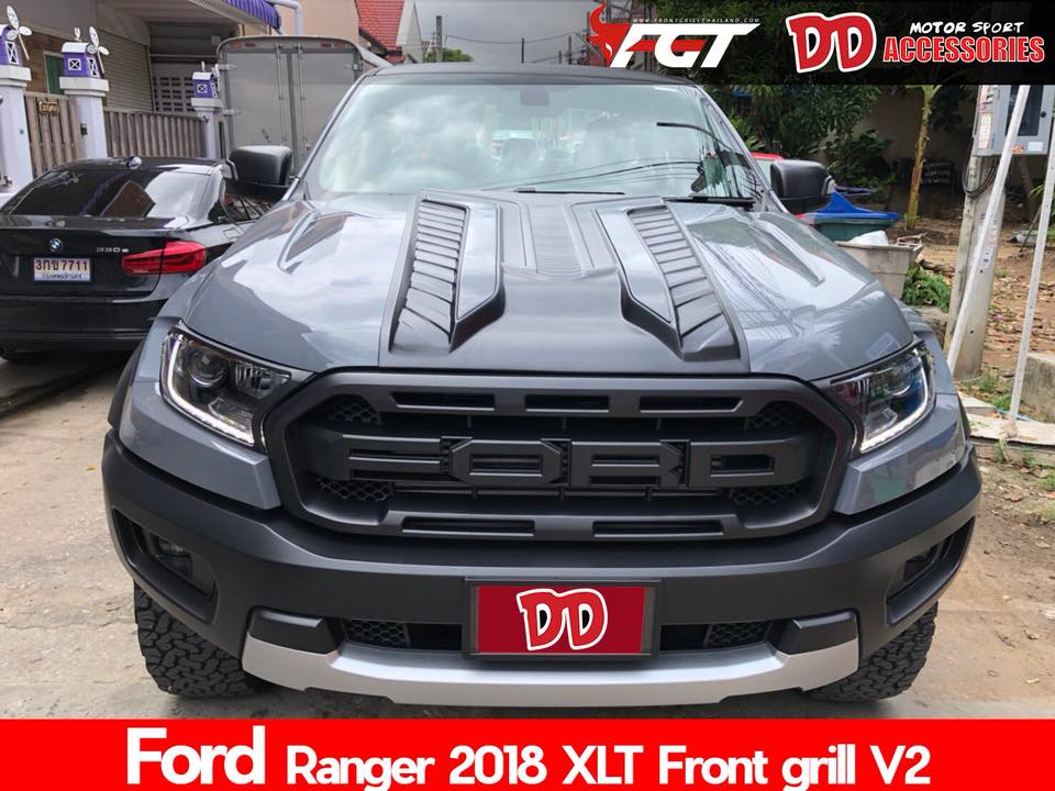 กระจัง Ford ranger 2018 XLT,XL,XLS V2
