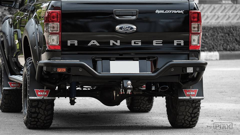 กันชนท้าย เปี๊ยก ระยอง Ford Ranger (2011/2015)_Rear Step Tow Bar Multi Level Tread Plate
