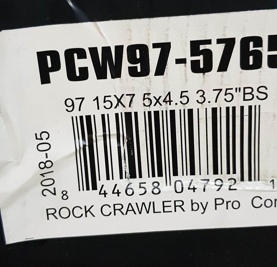 ล้อ Rock Crawler by Procomp แท้ ของใหม่ขนาด 15&quot;×7&quot; Off -6 ใส่กับจี้ป XJ,ZJ,TJ ราคาถูกสุดๆไปเลย ทั้งชุด 4วง มีแค่ชุดเดียวนะครับ
