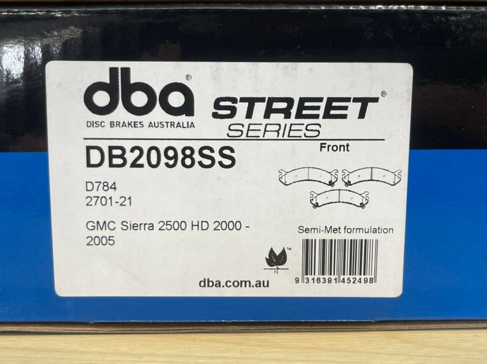 สินค้าเข้าใหม่ครับ #DBA #Brakepadผ้าเบรคหน้า-หลัง รุ่น Street Series สำหรับ Hummer H2 
