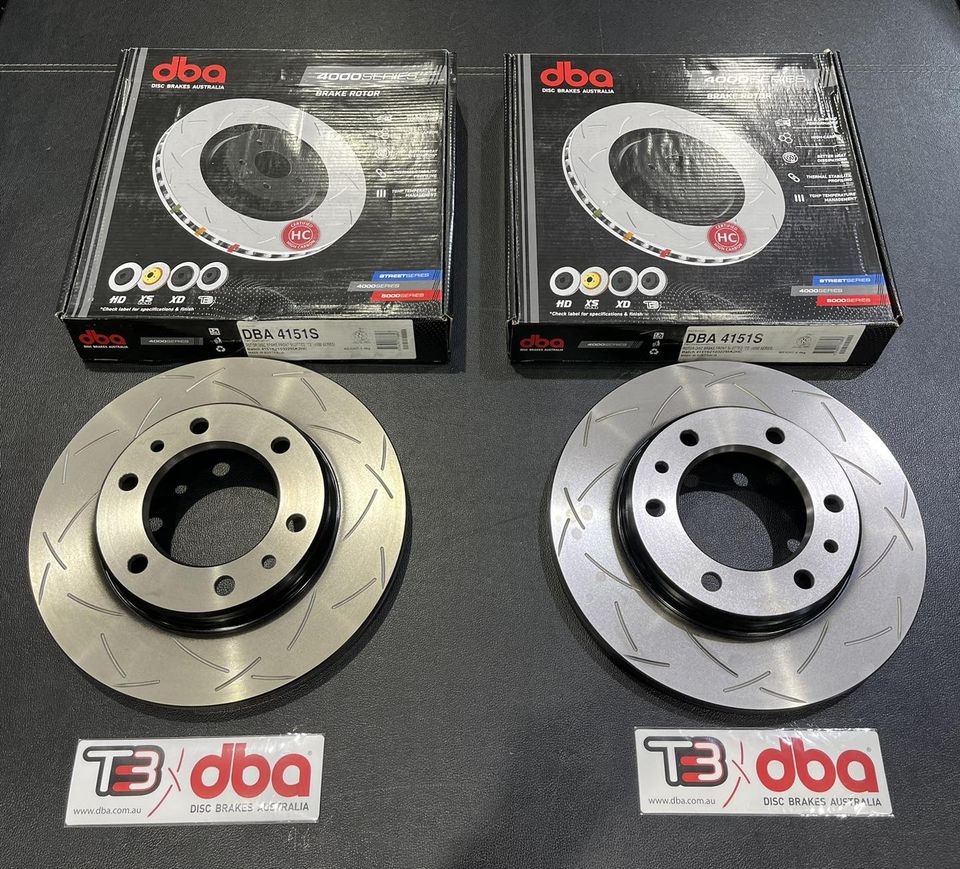 New Disc Brake Rotors จานเบรค #DBA จากออสเตรียเลีย รุ่น 4000 เซาะร่อง T3 สำหรับ Toyota LN106 , LAND CRUISER 60 ราคาคู่ละ 14,900 บาท 
