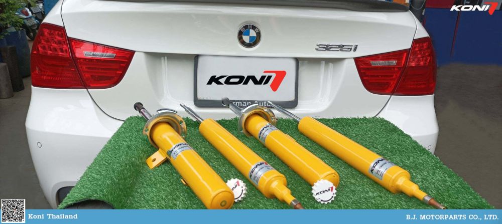 ขับขี่ปลอดภัย ไปกับ Koni Sport ในรุ่นรถ #BMW #E90กับโช๊ค Koni Sport (กระบอกเหลือง)  จากสนามแข่ง สู่รถคุณโช๊คอัพคุณภาพสูง ออกแบบมาเพื่อผู้ที่ชอบการขับขี่ด้วยความเร็วสูงต้องการสมรรถนะในการควบคุมรถสูงสุดเหมาะกับ : ผู้ขับขี่ที่ต้องการทำความเร็วสูงเป็นพิเศษ 120km/hr ขึ้นไป

