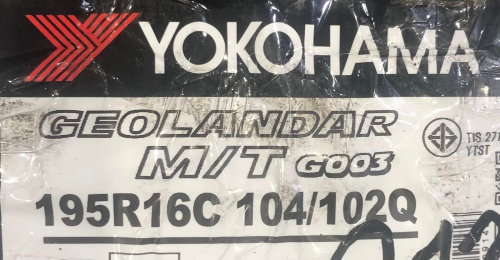 ยาง YOKOHAMA GEOLANDAR M/T G003185/85R16195R16C 
