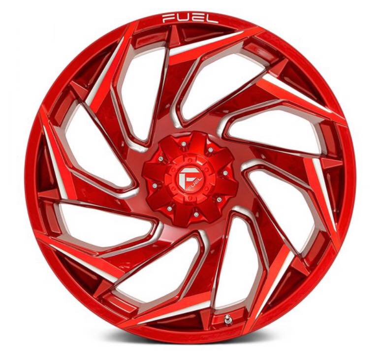FUEL® - D754 REACTION 1PC Candy Red with Milled Part Number: D75420009847Size : 20 x 10 Offset : -18P.C.D. : 6 x 139.7Centerbore : 106.10Price : 15,000 ฿ 60,000.- / เซ็ท (4 วง) 
